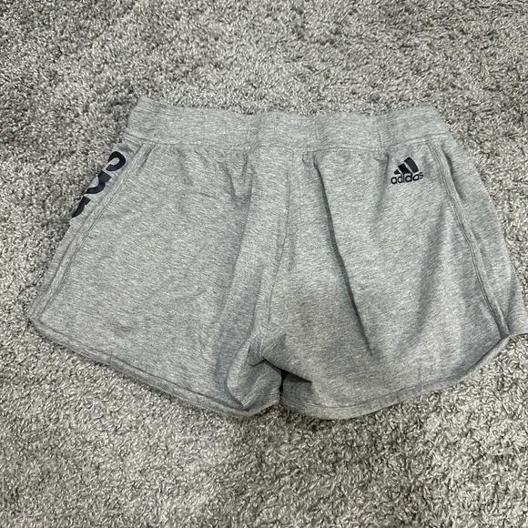 Adidas Women's Gray Sweat Athletic Shorts - Picture 4 of 4